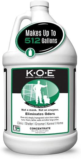 K-O-E Kennel Odor Mild Ginger Eliminator, 1-Gallon
