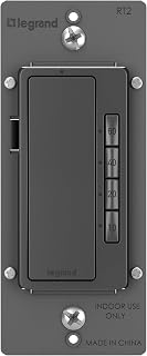 Legrand Radiant Digital Countdown Timer Switch, 4-Settings, Black, 1-Pack