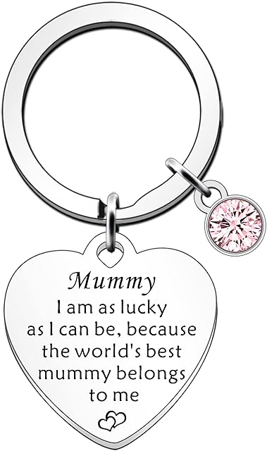 SDOFY Mum Mummy to Be Gifts Mummy Gifts from Son Daughter Mummy Birthday Mothers Day Christmas Presents Keyring