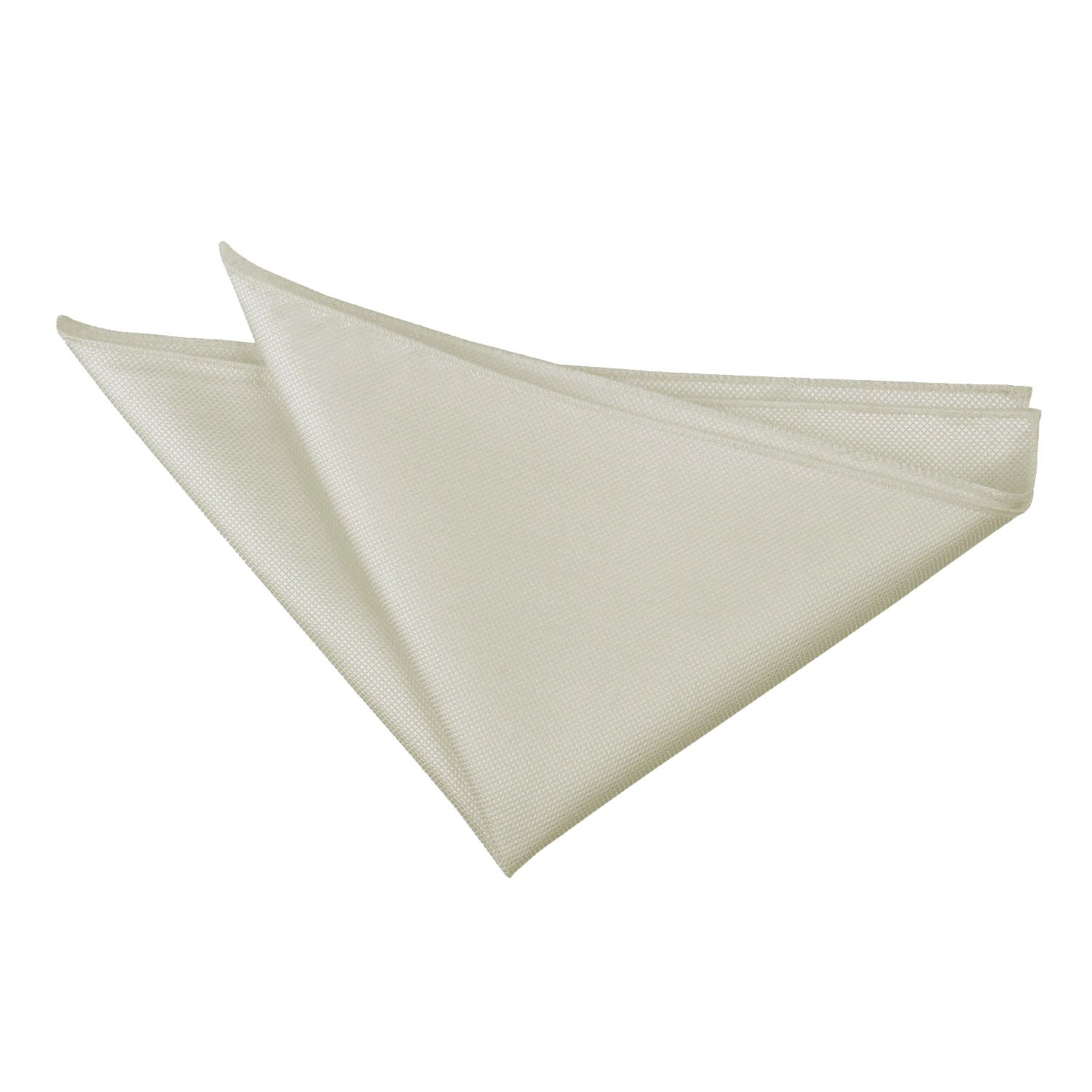 DQT Plain Solid Check Formal Casual Wedding Handkerchief Pocket Square Hanky Ivory