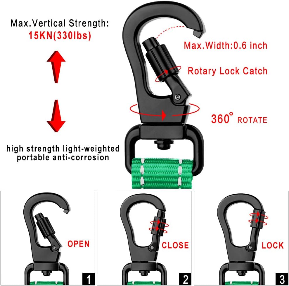 PLUTUS PET Strong Training Dog Lead with Rock Climing Carabiner Clip, Relective Nylon Dog leash Padded Handle - Image 4