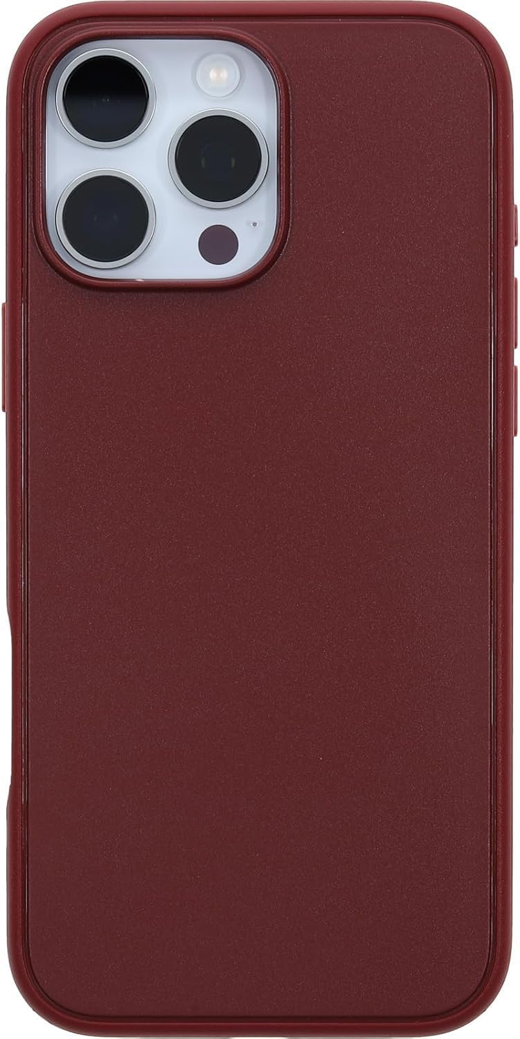 OtterBox iPhone 16 Pro Max (Only) - Symmetry Series+ Case - Brick (Red) - Snaps to MagSafe - Ultra-Sleek - Raised Edges Protect Camera & Screen - Non-Retail Packaging