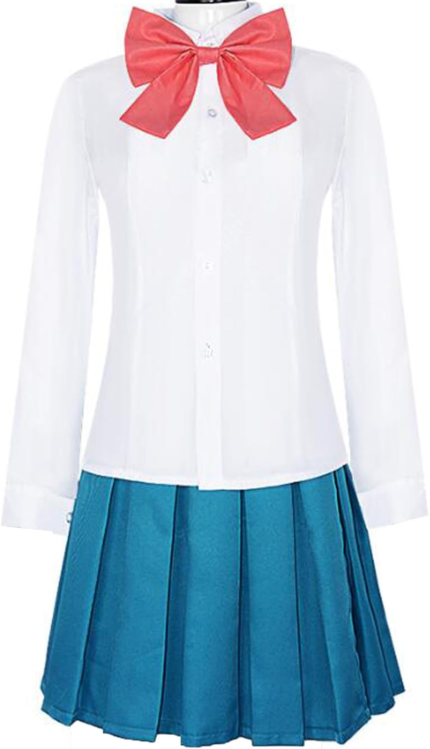 Anime Costume Womens Halloween Blue Suit Cosplay School Uniform Outfit - Image 4