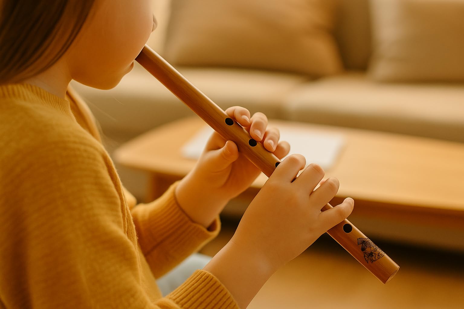 Flûte Shakuhachi en bambou – Instrument à vent vertical japonais traditionnel pour débutants et professionnels – Flûte de méditation zen fabriquée à la main – Cadeau