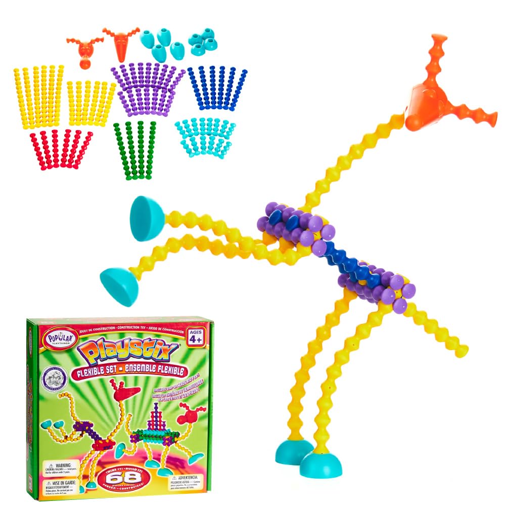 Amazon.com: POPULAR PLAYTHINGS Playstix, Building Sticks Kit for