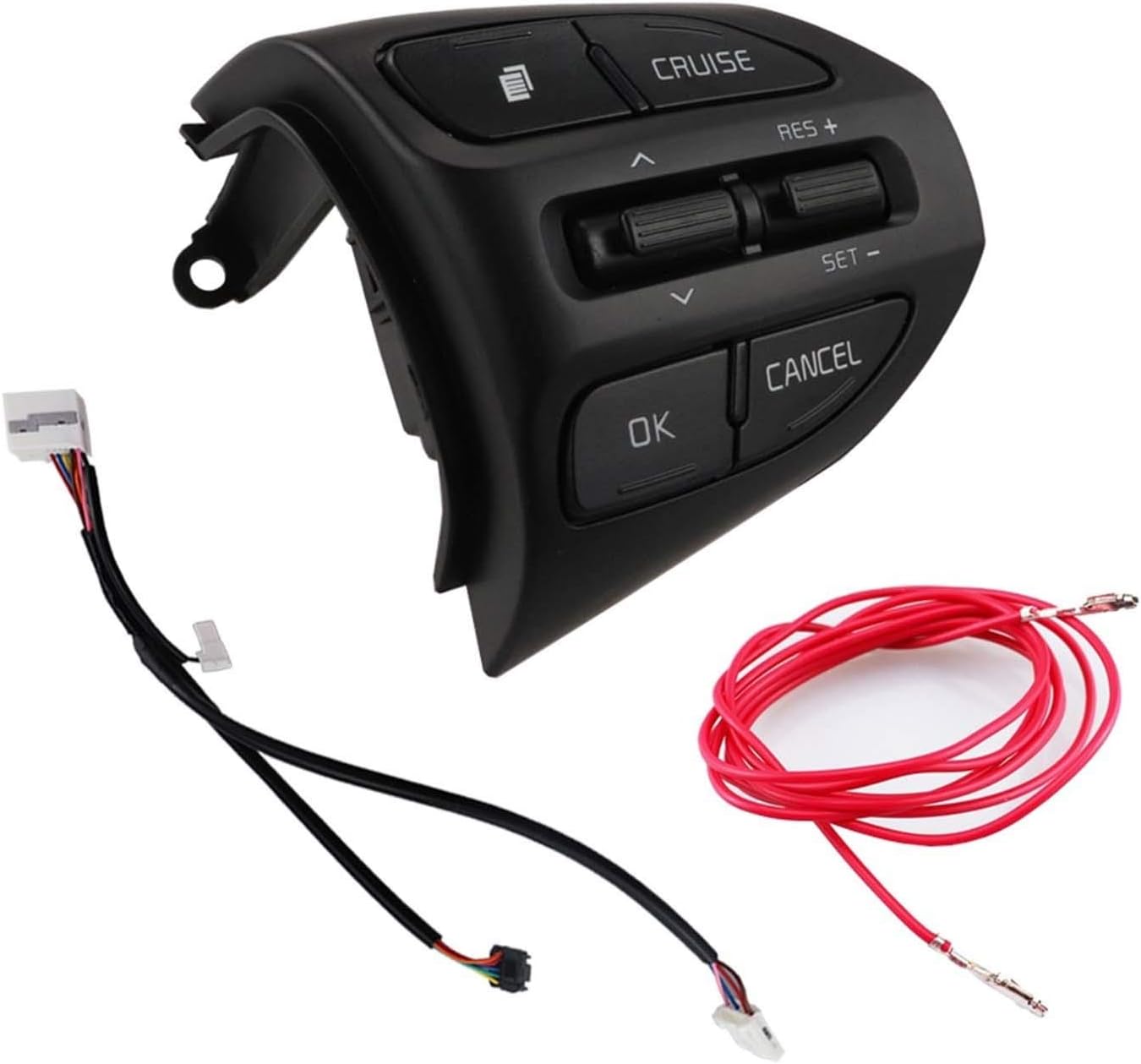 Car Multi-Function Steering Wheel Control Switch/Fit for KIA K2 Rio IKSLAIN August X-LINE Luxe RED LINE Steering Wheel Cruise Control Button Bluetooth Audio Phone Volume Switch Car(K2 D L R C)