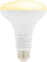 Vista 4 de Yaxa Basics Smart BR30 LED Light Bulb, Dimmable Soft White (2700K), 9W (60W Equivalent), 800LM, Works with Alexa Only, 2.4 GHz Wi-Fi, No Hub