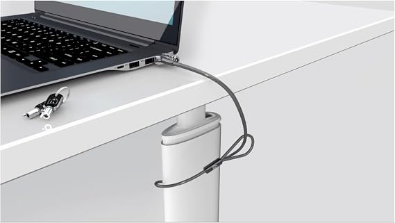 Kensington MicroSaver 2.0 Laptop Lock with Key, Steel Cable