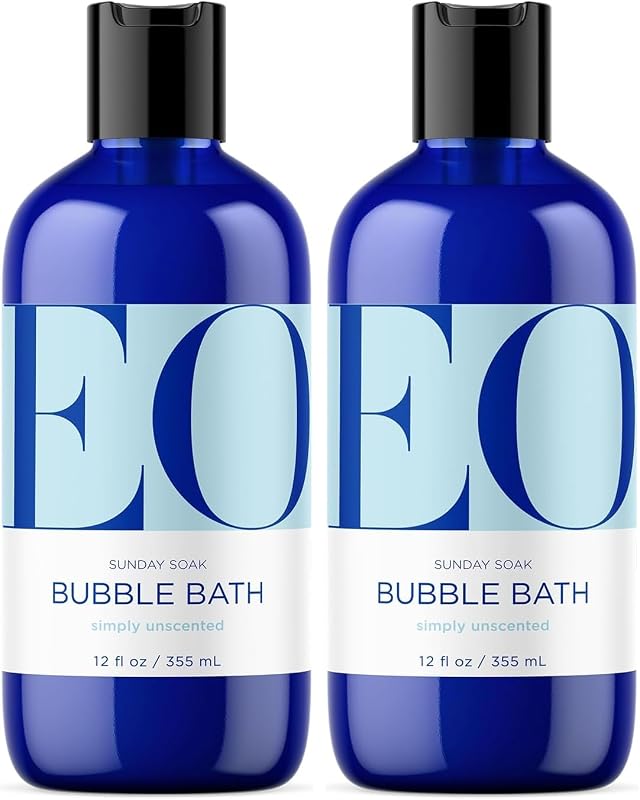 EO Espuma para banho sem fragrância, 355 mL, pacote com 2