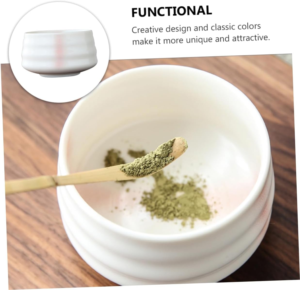 Cabilock Matcha Bowl Set Traditional Japanese Style Ceramic Tea Bowl Handcrafted Porcelain for Tea Ceremony for Matcha Enthusiasts