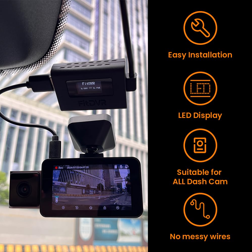Dash Cam Power Adapter (5-Pin) dla Mazdy CX-5, MX-5, Mazdy 3, Mazdy 6 z lustrem Auto-dimming, wyświetlaczem LED Źródło zasilania USB, Łatwe w instalacji, wyjście 5V 12V (D3-051)