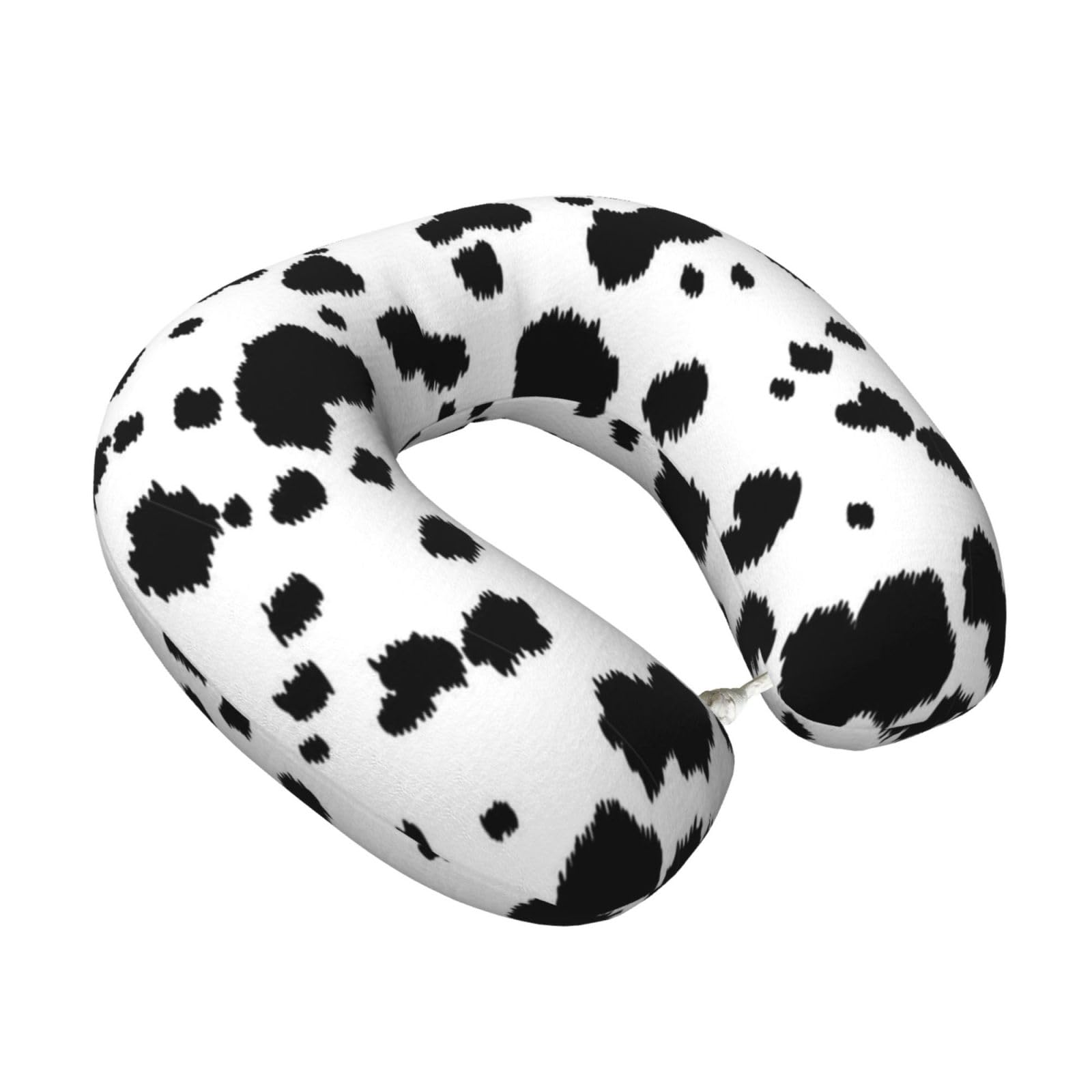 LKYMOH Dalmatian Print, Travel Neck Pillow U-Shaped Memory Neck Support Soft Comfortable With Washable Cover For Airplane Car Traveling and Office
