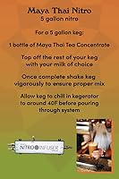 Vista 7 de Maya Tea Concentrado de té negro dulce inspirado en Tailandia con bomba, 64 onzas líquidas, base de té especiado con anís, tamarindo y clavo