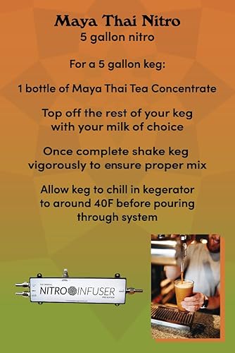 Miniatura 7 de Maya Tea Concentrado de té negro dulce inspirado en Tailandia con bomba, 64 onzas líquidas, base de té especiado con anís, tamarindo y clavo de