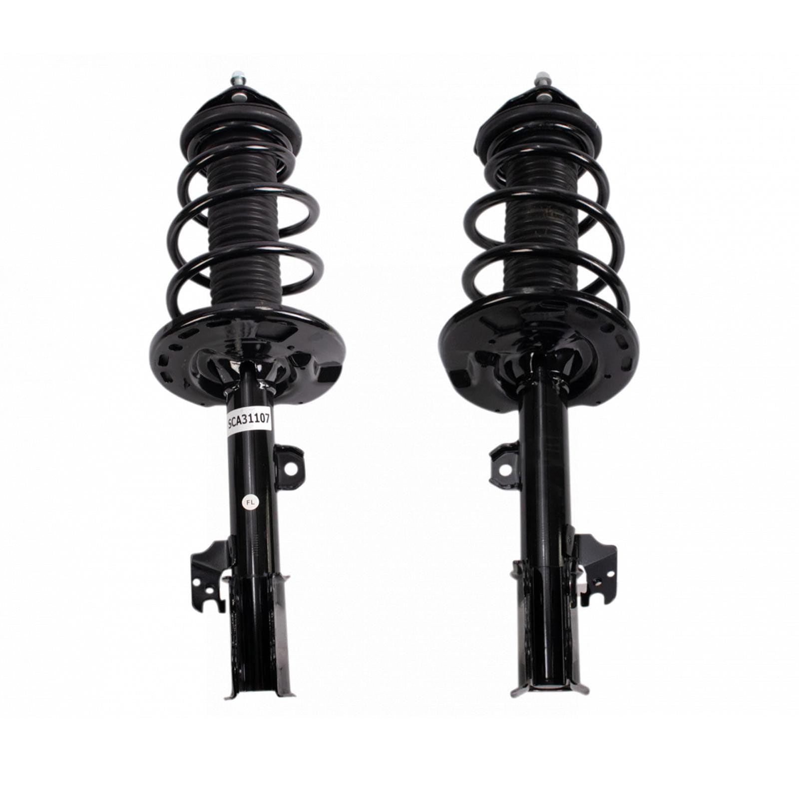TRQ Front Driver and Passenger Side Strut and Spring Assembly Set Loaded