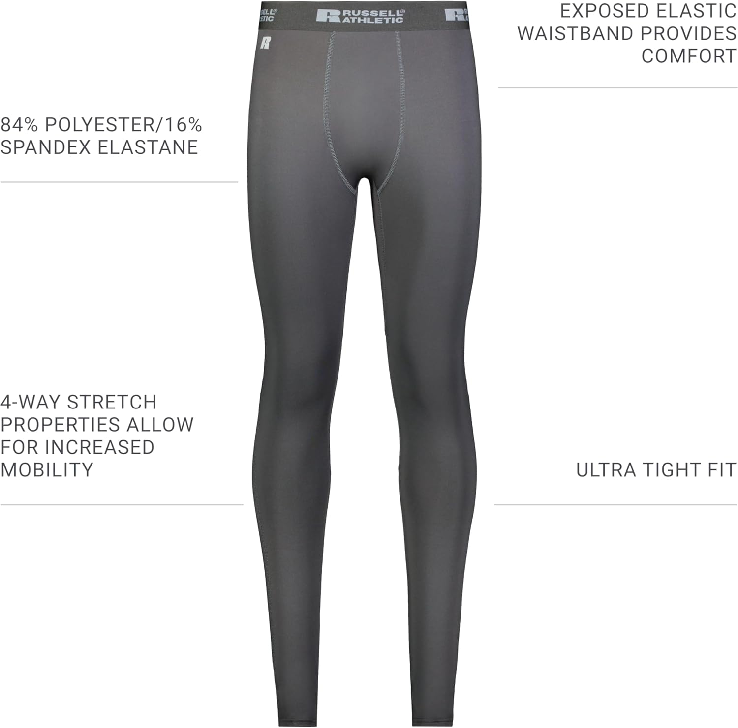 Russell Athletic Men's Russell Athletic Compression Full Length Tight
