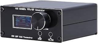 HF VFO für HAM SDR QRP Transceiver, 10K-220MHz RF Generator Superheterodyne Receiver Debugger mit Stecker, LCD DISPLAY Variable Frequenz Oszillator Transceiver Kurzwelle