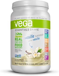 Vega Essentials Nutritional Shake Vanilla (18 Servings, 619g) - Plant Based Vegan Protein, Non Dairy, Gluten Free