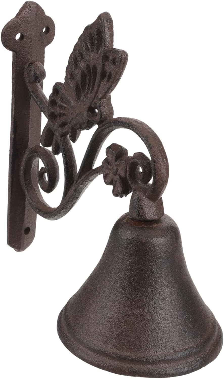 SUPVOX Vintage Cast Iron Butterfly Doorbell Rustic Style Manually Shaking for Decor