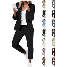 Women Suit Sets for Work 2026 Fall Two Piece Blazer Jacket and Pencil Pants Business Casual Office Formal Outfits