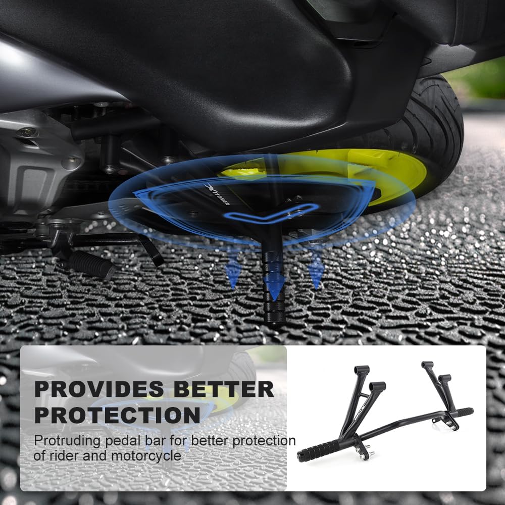 Xitomer Rear Footrests Subcage Fit for Ninja ZX-10RR ZX10R Passenger Peg Guard Peg Support Stunt Compatible with Ninja ZX 10R 2011-2025, ZX-10RR 2021-2025 Step Plate Stunt