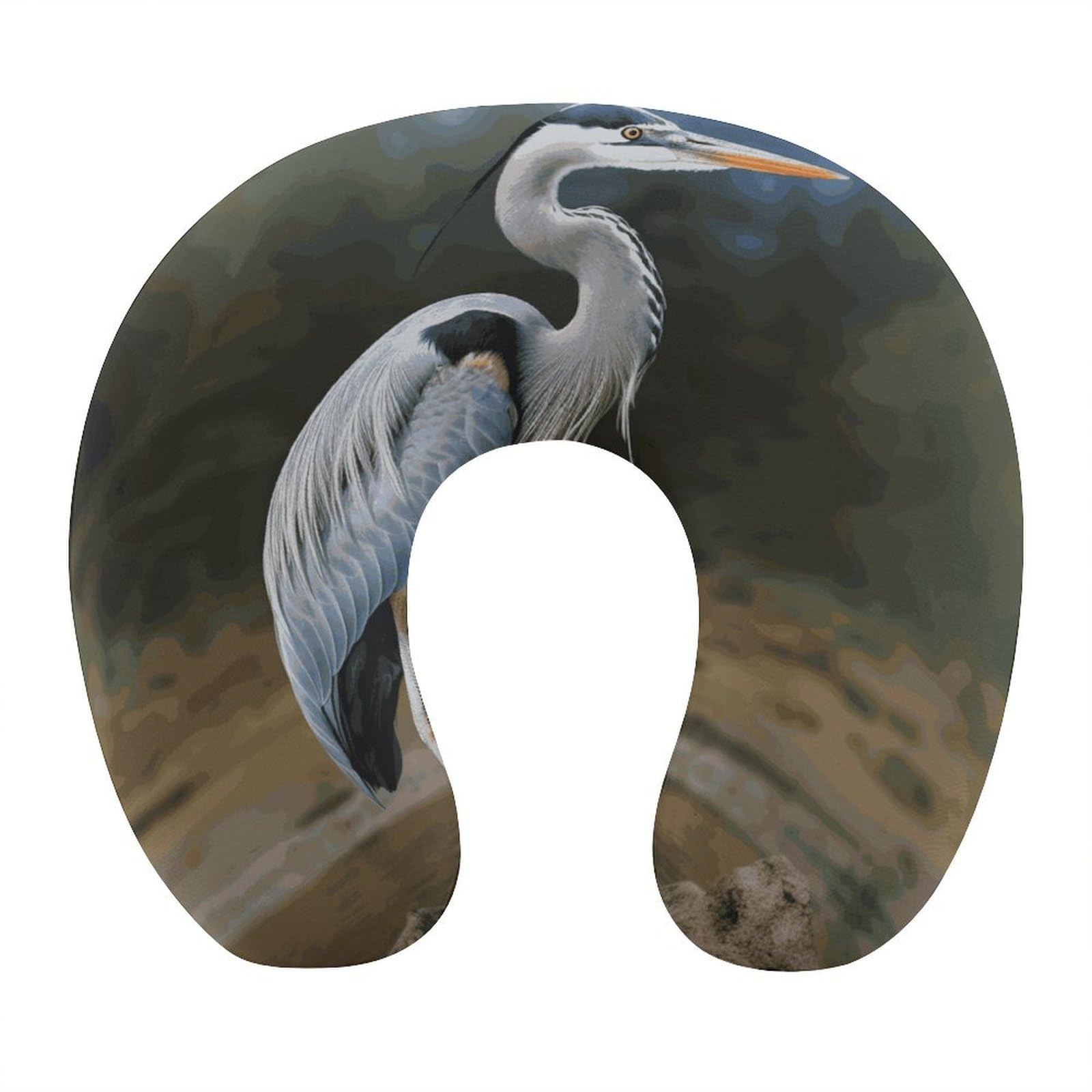Btcowzrv Style Heron U Shaped Neck Pillow Travel Pillows