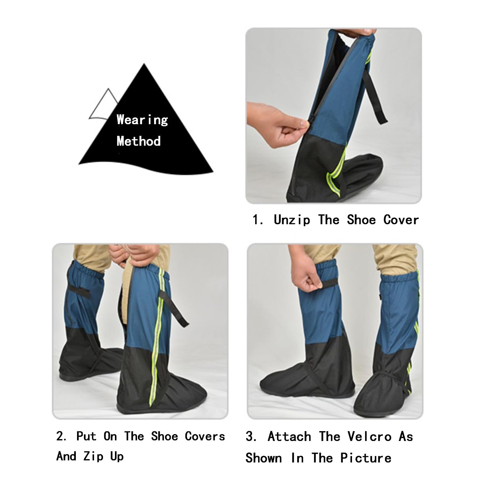 Polainas for piernas, todo incluido, antimordeduras de serpiente, polainas for raquetas de nieve, protección for piernas en bicicleta con bolsa de almacenamiento, adecuadas for cualquier mal tiempo (