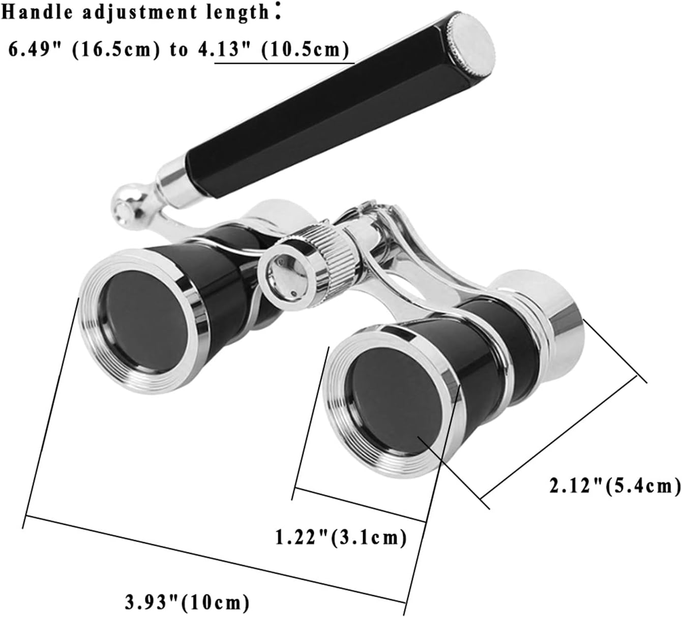 Aroncent Opera Glasses Binoculars 3X25 Vintage Theater Glasses Mini Binocular Compact with Handle for Adults Kids Women in Opera Musical Concert