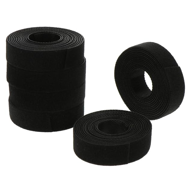 Homoyoyo 6rolls Cord Organizer Reusable Cable Straps Hook and Fastening for Tidy Cables for Electronics Home Office and