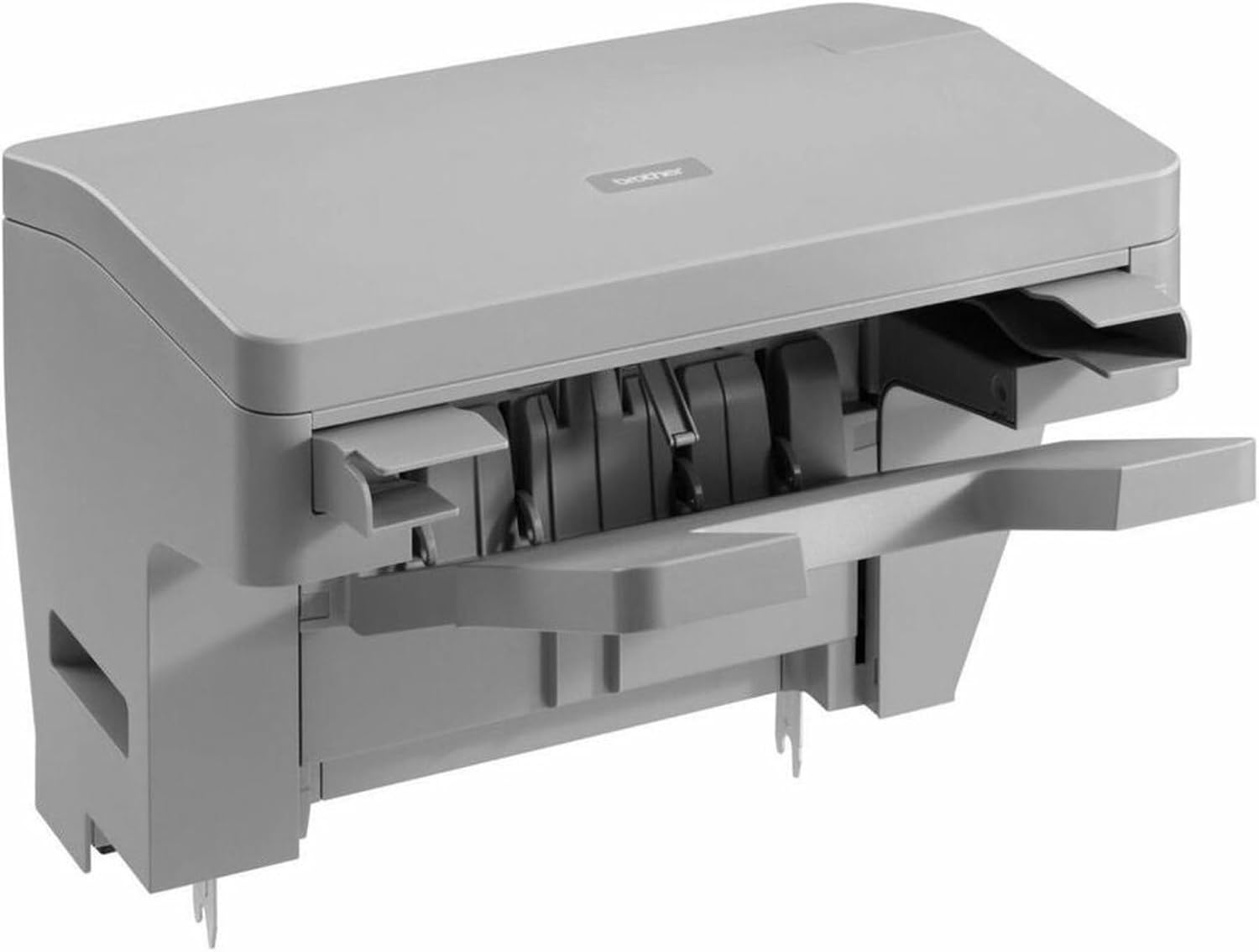 Brother Stapler Finisher adds New Paper Output Functions to Your Brother Printer Including stapling, offsetting, and Stacking. Model SF-4000