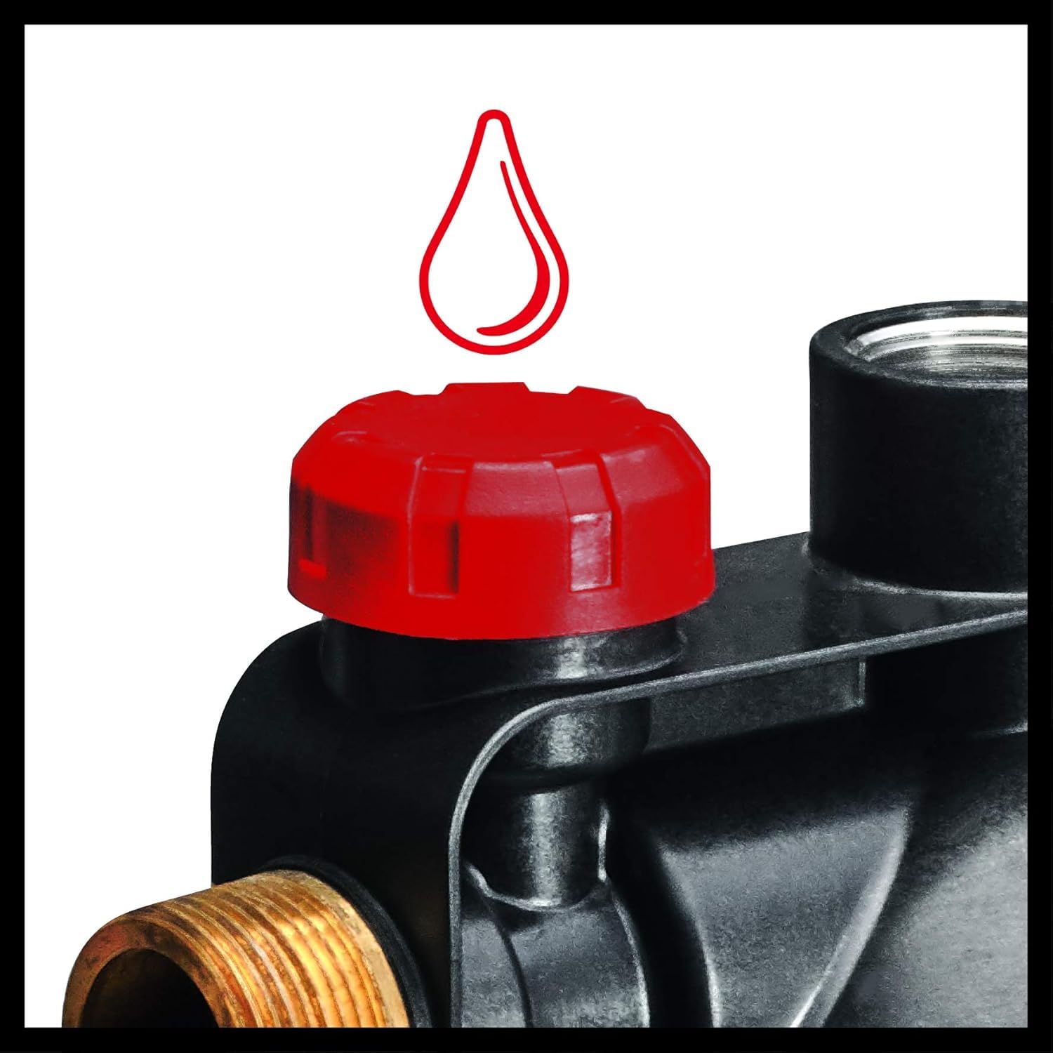 Einhell Sistema doméstico de agua GC-WW 1045 N (1050 W, 4500 L/h, diseño en acero inoxidable, 4.8 bar, interruptor de encendido y apagado, indicador de llenado de agua, tornillo de drenaje de agua)