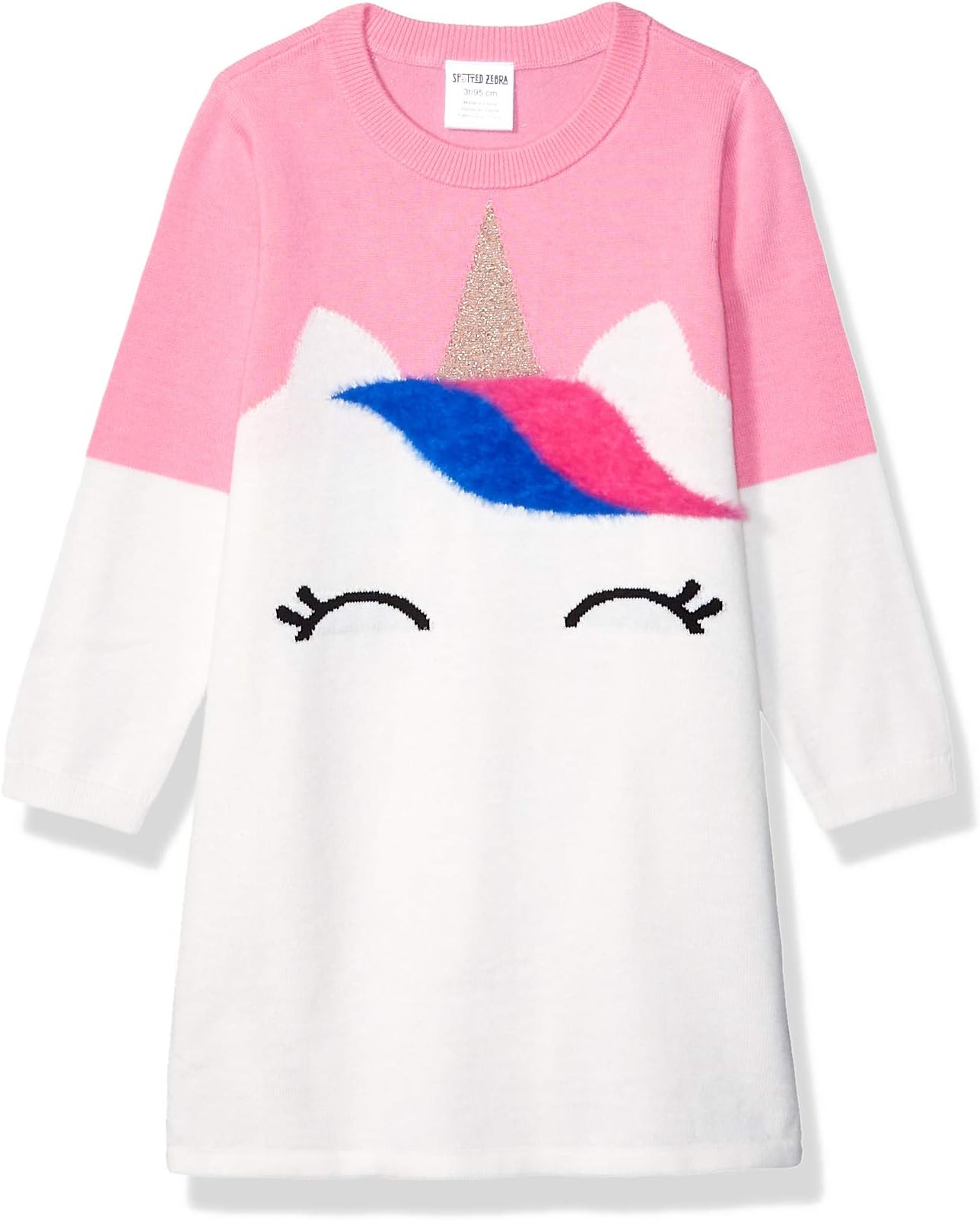 Spotted ZebraGirls and Toddlers' Long-Sleeve Swing Jumper Dresses