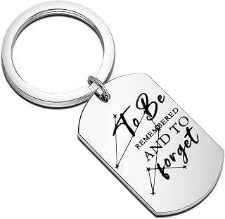 The Invisible Life of Addie LaRue Gift To Be Remembered And To Forget Keychain V E Schwab Merch Bookish Gift