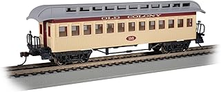 Bachmann Trains - Old-Time Car with Round-End Clerestory Roof - Coach - Old Colony RR - HO Scale