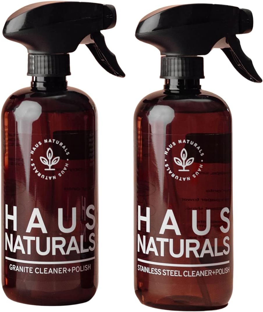 HAUS Naturals Granite & Stainless Steel Cleaner Bundle