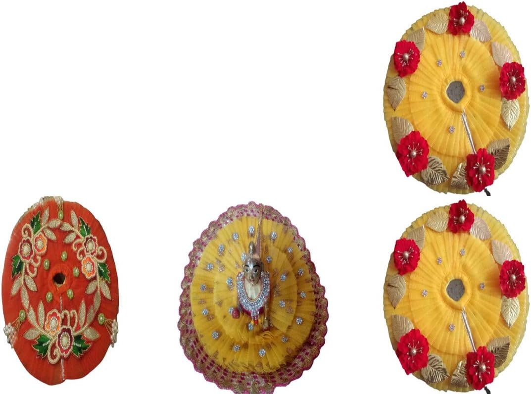 GenericSuhani Creation Krishna Dress, Combo of Four(Set of 4) Laduu/Ladoo Gopal Poshak Kriss_1019