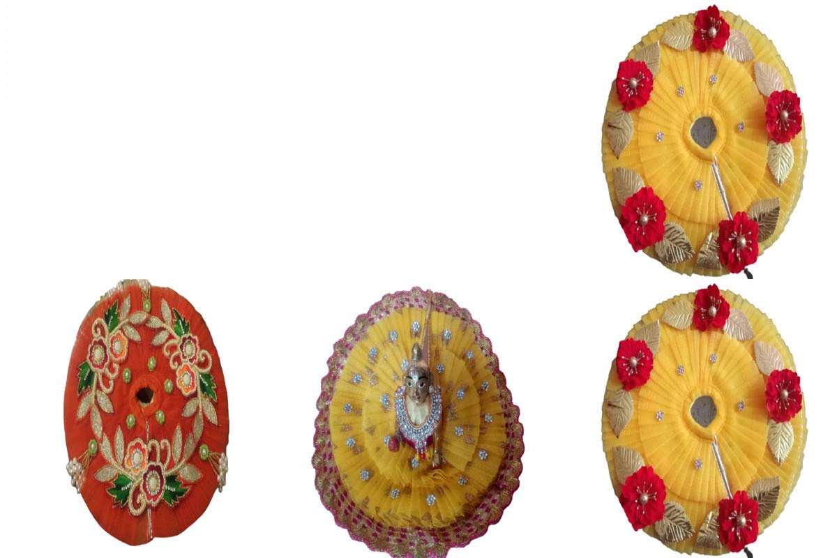 GenericSuhani Creation Krishna Dress, Combo of Four(Set of 4) Laduu/Ladoo Gopal Poshak Kriss_1019