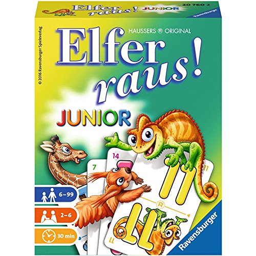 Ravensburger - 20760 Elfer Raus! Junior - Gesellschaftsspiel für 2-6...