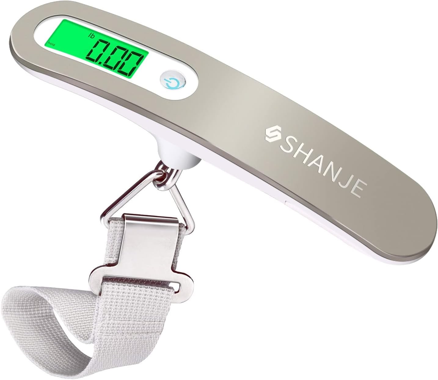 SHANJE Luggage Weight Scale for Suitcases 110 Lbs Travel Accessories High Precision Travel Digital Hanging Scales 50kg White