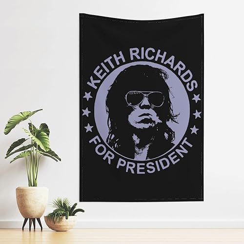 Miniatura 2 de Keith Richards - Tapiz para colgar en la pared, manta de playa, decoración de sala de estar, dormitorio, tamaño único