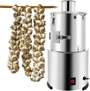 200W Electric Whole Garlic Peeling Machine, 20kg/h Commercial Garlic Separator Automatic Garlic Skin Remover, Garlic Peeling Tool for Restaurant Kitchen Barbecue Shops