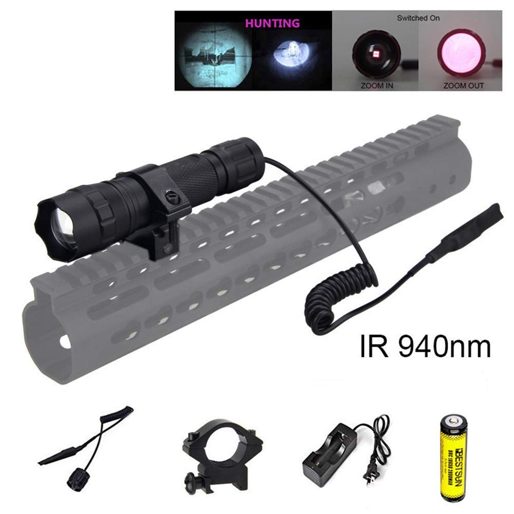 Buy BESTSUN IR Flashlight, 940nm Infrared Light Zoomable Night Vision