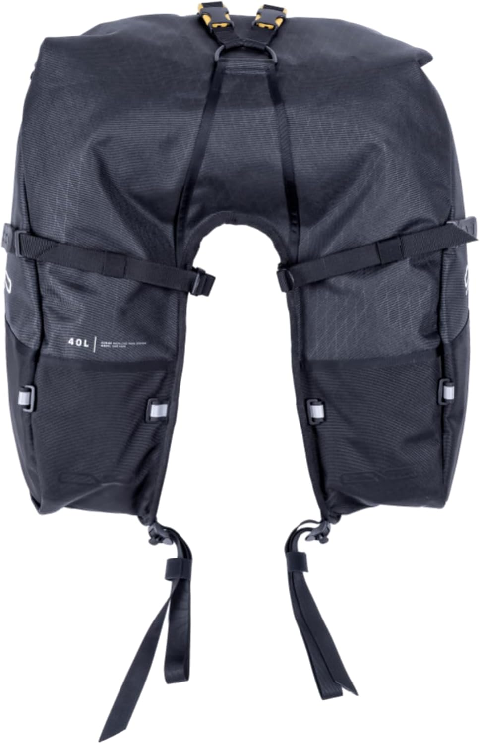 Giant Loop Coyote Saddlebag, Water-resistant Motorcycle Storage Bag, 39-Liters Capacity to Carry Small & Large Gear, Fits Any Dirt Bike, Enduro, Adventure & More (Black)