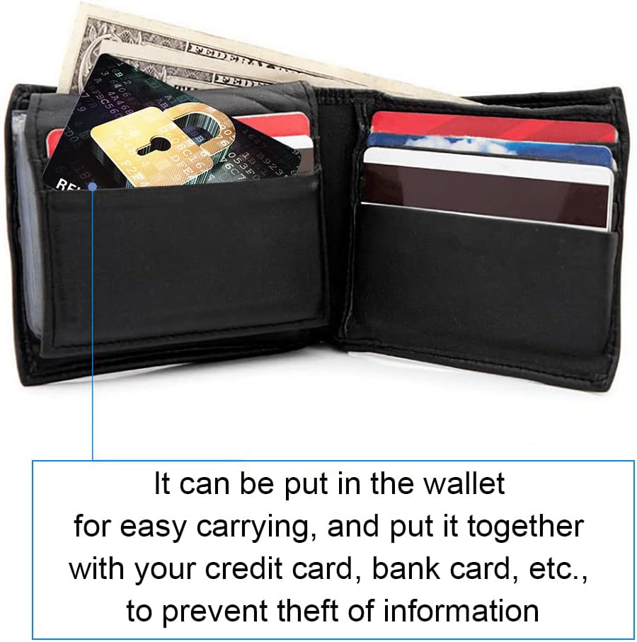 8 Pieces RFID Blocking Cards, NFC Contactless Cards Protection, Credit ...