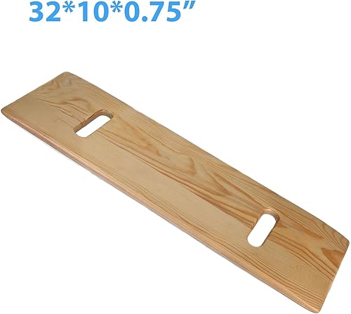 Miniatura 3 de Tabla de transferencia deslizante con asas, elegible para FSA, hecha de madera resistente, ayuda de movilidad para personas mayores y