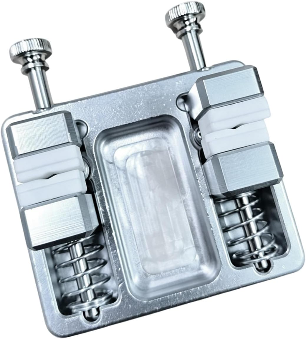 Ceramic Insert Soldering Fixture with Opposing Spring Loaded