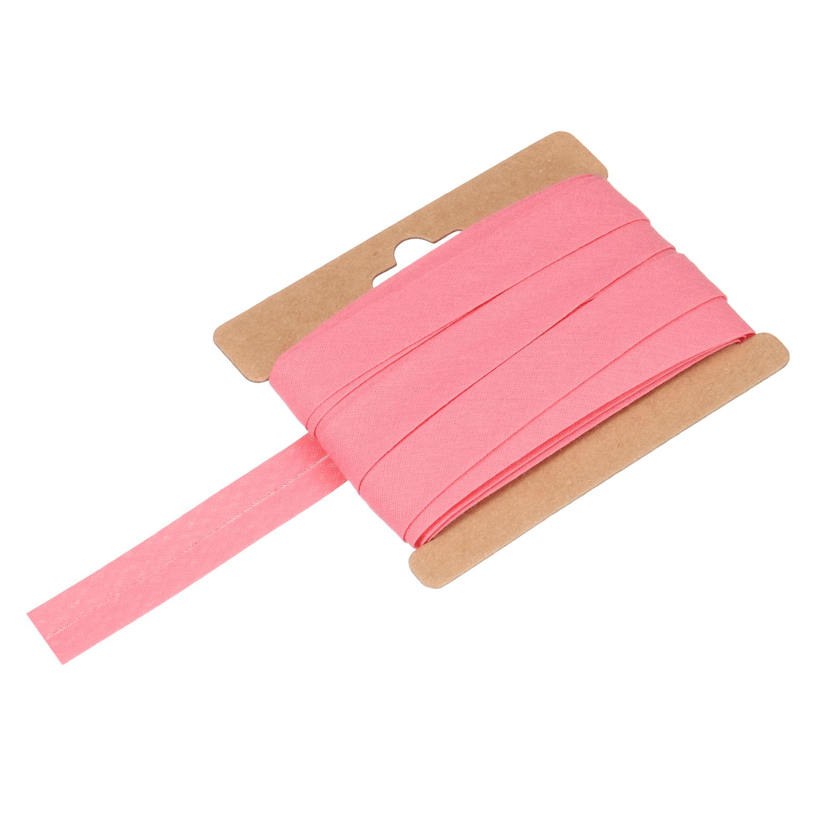 sourcing map 1/2 Inch Single Fold Bias Tape Cotton Continuous Bulk Bias Tape for Sewing, Seaming Quilting Hemming Binding Crafts (Bright Red 10 Yards)