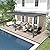 YOLENY Louvered Pergola 10x20, Wall-Mounted Aluminum Pergola with Adjustable Waterproof Roof, Outdoor Hard Top Lean-to Pergola for Backyard, Garden, Lawn, Dark Grey