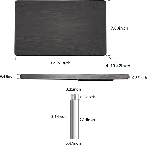 Miniatura 2 de Weilianda Serie de asientos de cine en casa Mesa giratoria Bandeja Patrón de madera oscura
