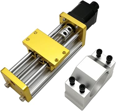 CNC 3018 Z-axis Sliding Table with Stepping Motor and 52mm Spindle Fixture, T8 Stainless Steel Screw, Lead 8MM, Copper Anti-backlash Nut